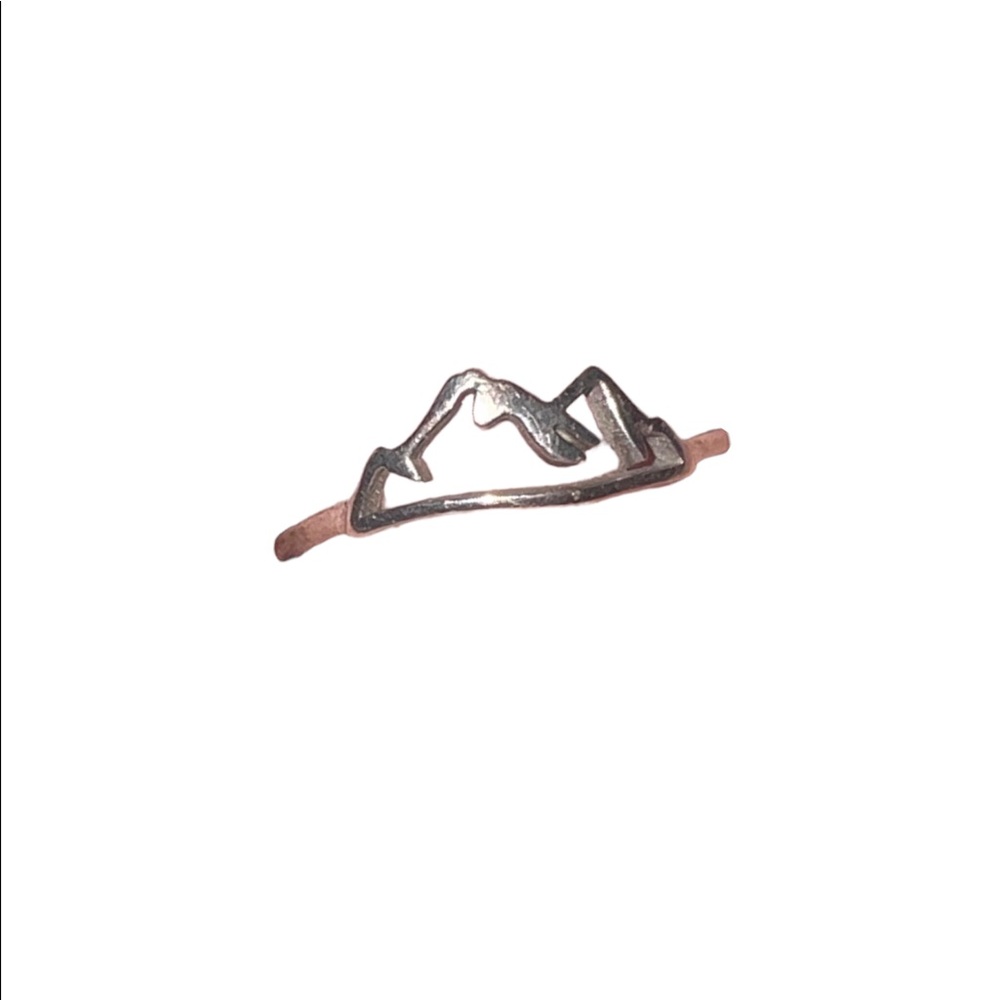 Sterling Silver Mountain Ring size 8